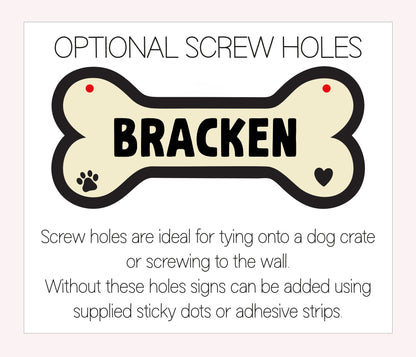 Dog Name Wall Plaque