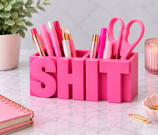 Shit Pen Pot Desk Organiser
