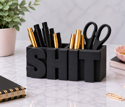 Shit Pen Pot Desk Organiser