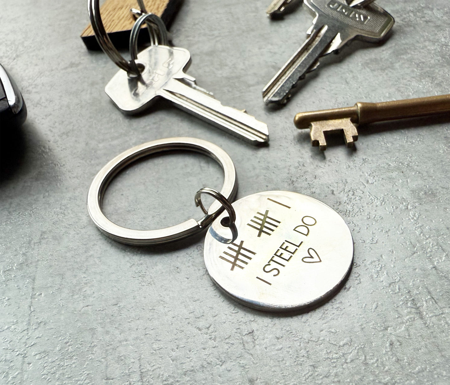 I Steel Do Anniversary Keyring