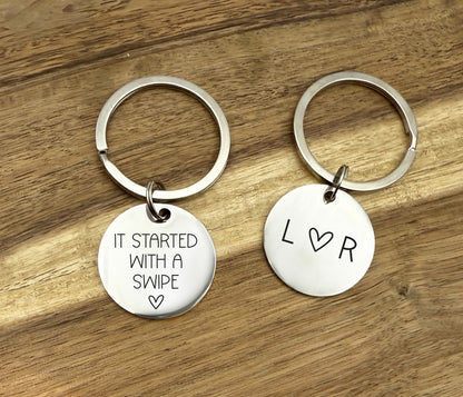It Started With A Swipe Keyring