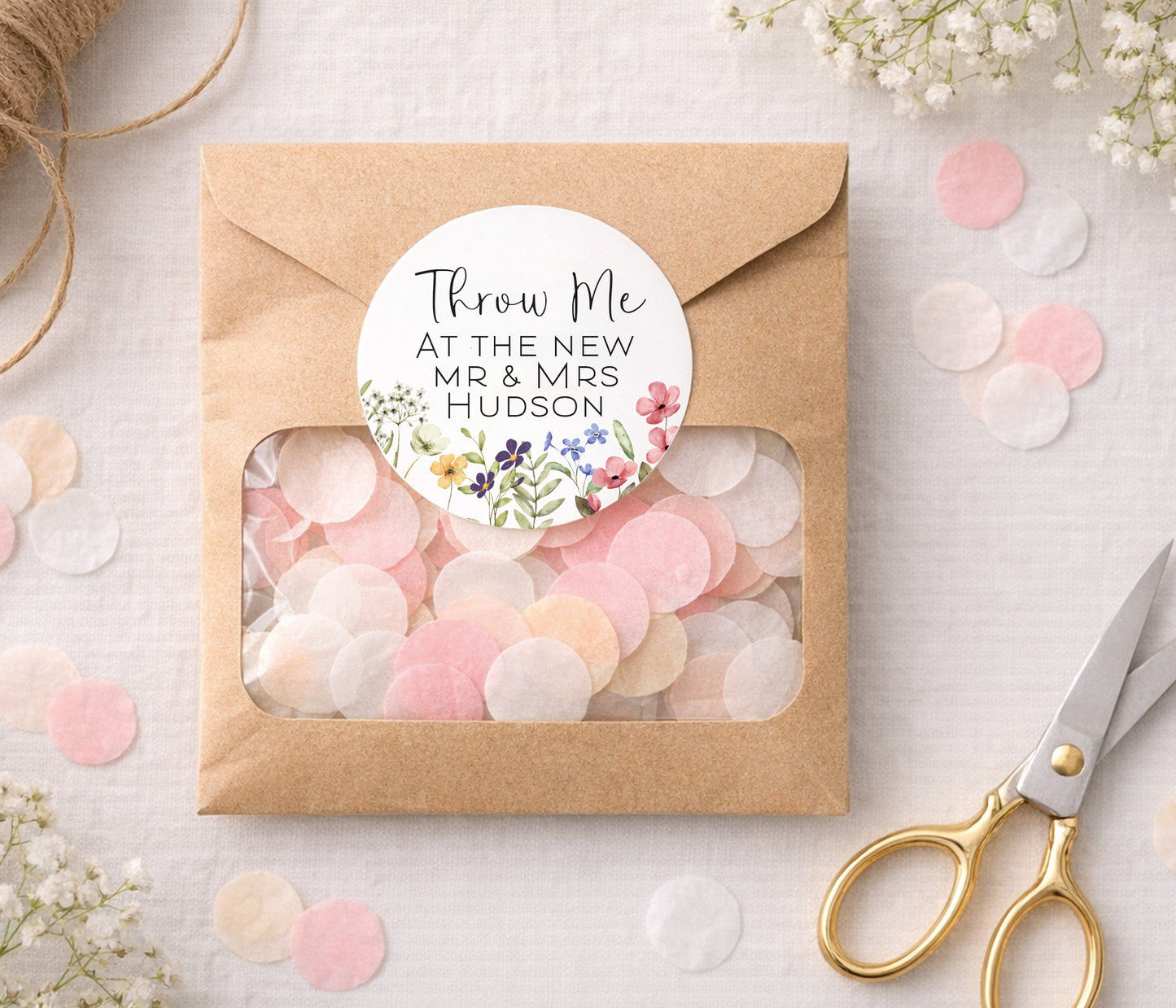 Wild Flower Confetti Stickers