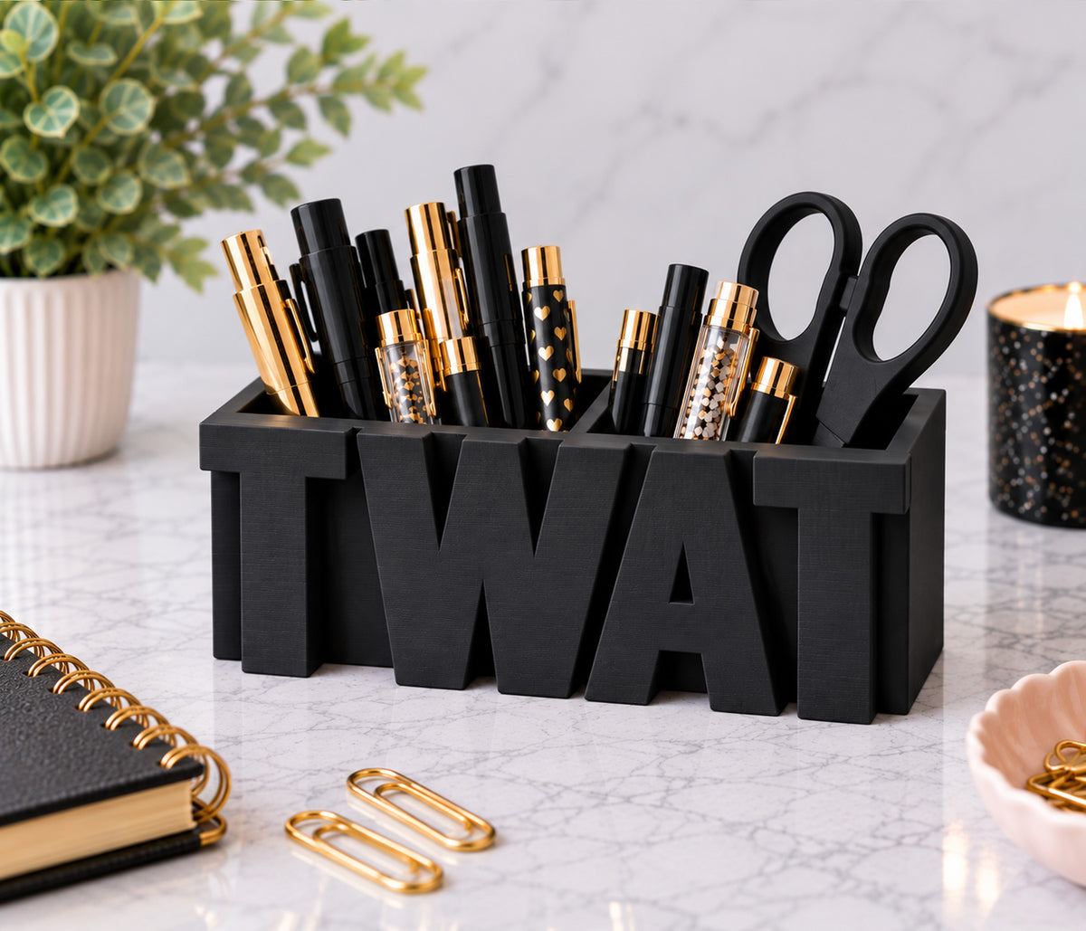 Twat Pen Pot Desk Organiser