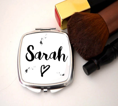 Ink Splatter Compact Mirror