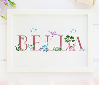 Dinosaur Name Print