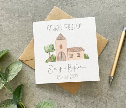 Baptism Church Card