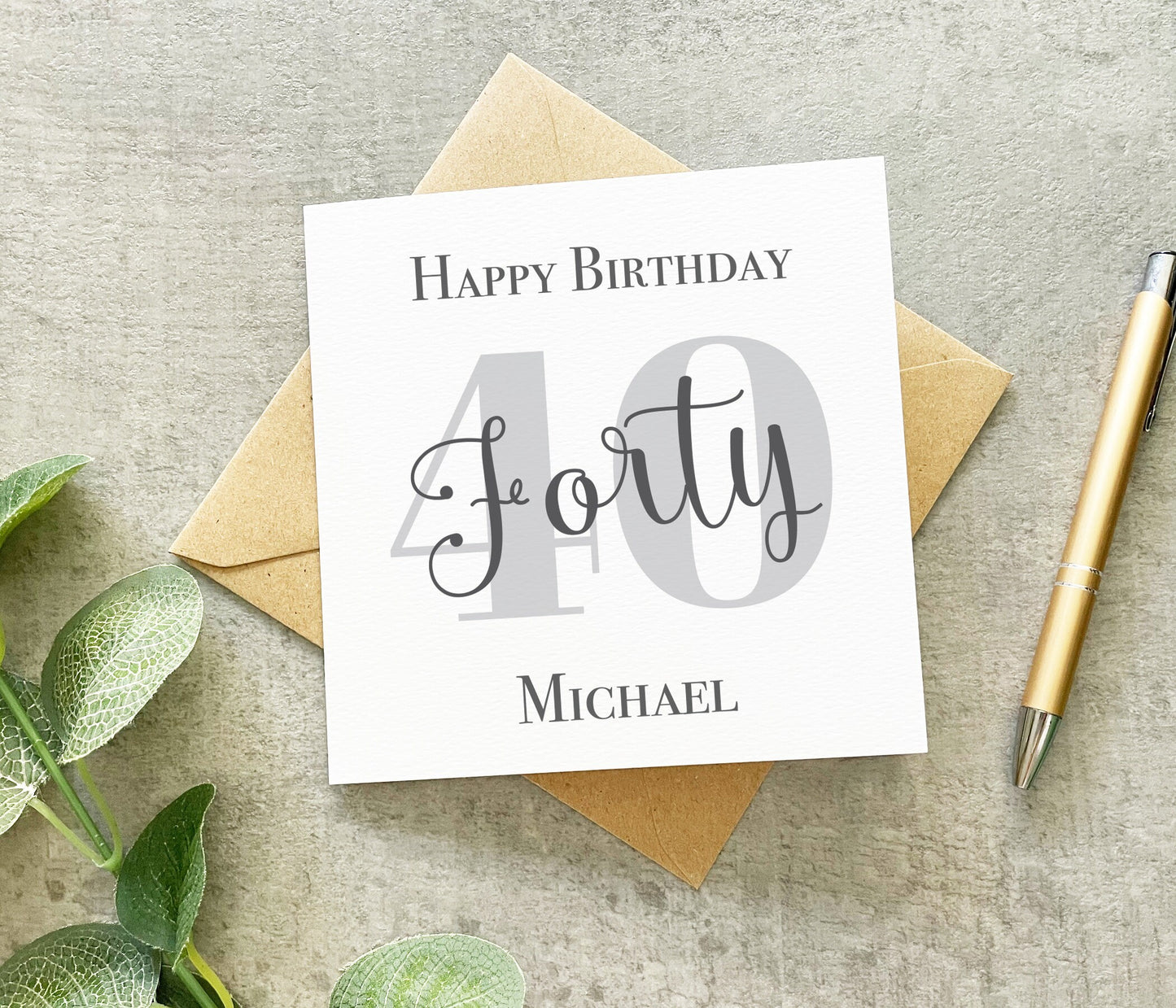 40th Birthday Card For Him