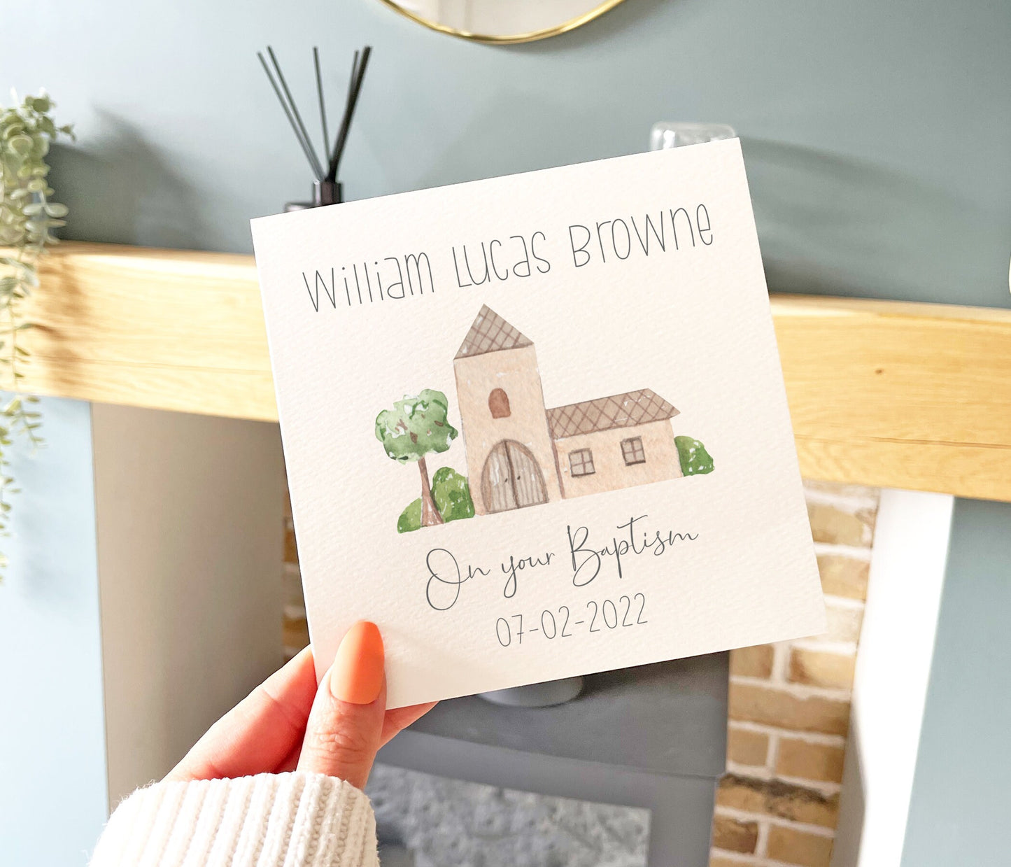 Baptism Church Card