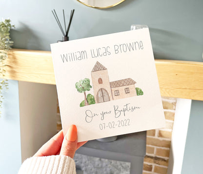 Baptism Church Card