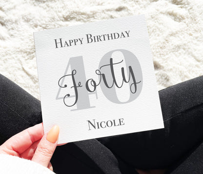 40th Birthday Card For Him