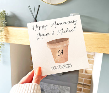 9th Anniversary Card