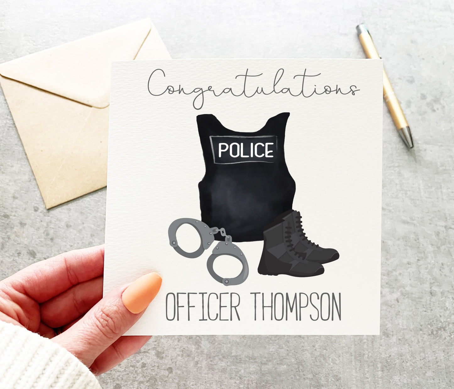Police Congratulations Card