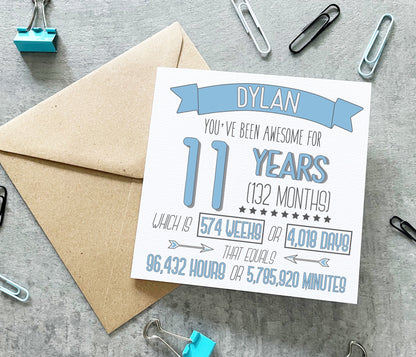 11th Birthday Card