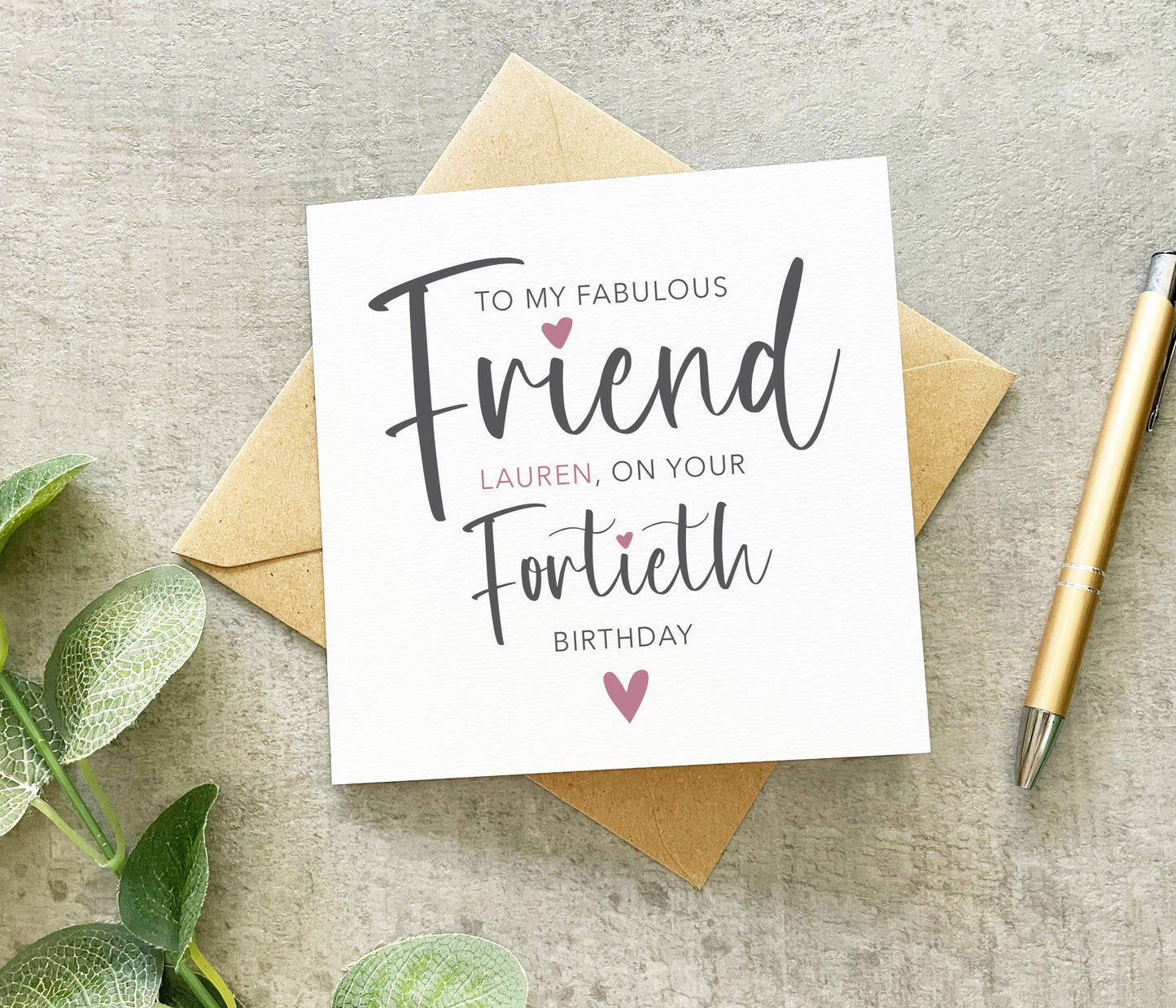 Fabulous Friend 50th Card