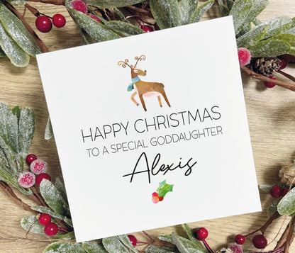 Goddaughter Christmas Card