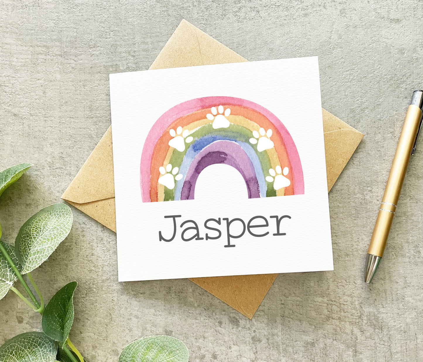 Rainbow Bridge Sympathy Card