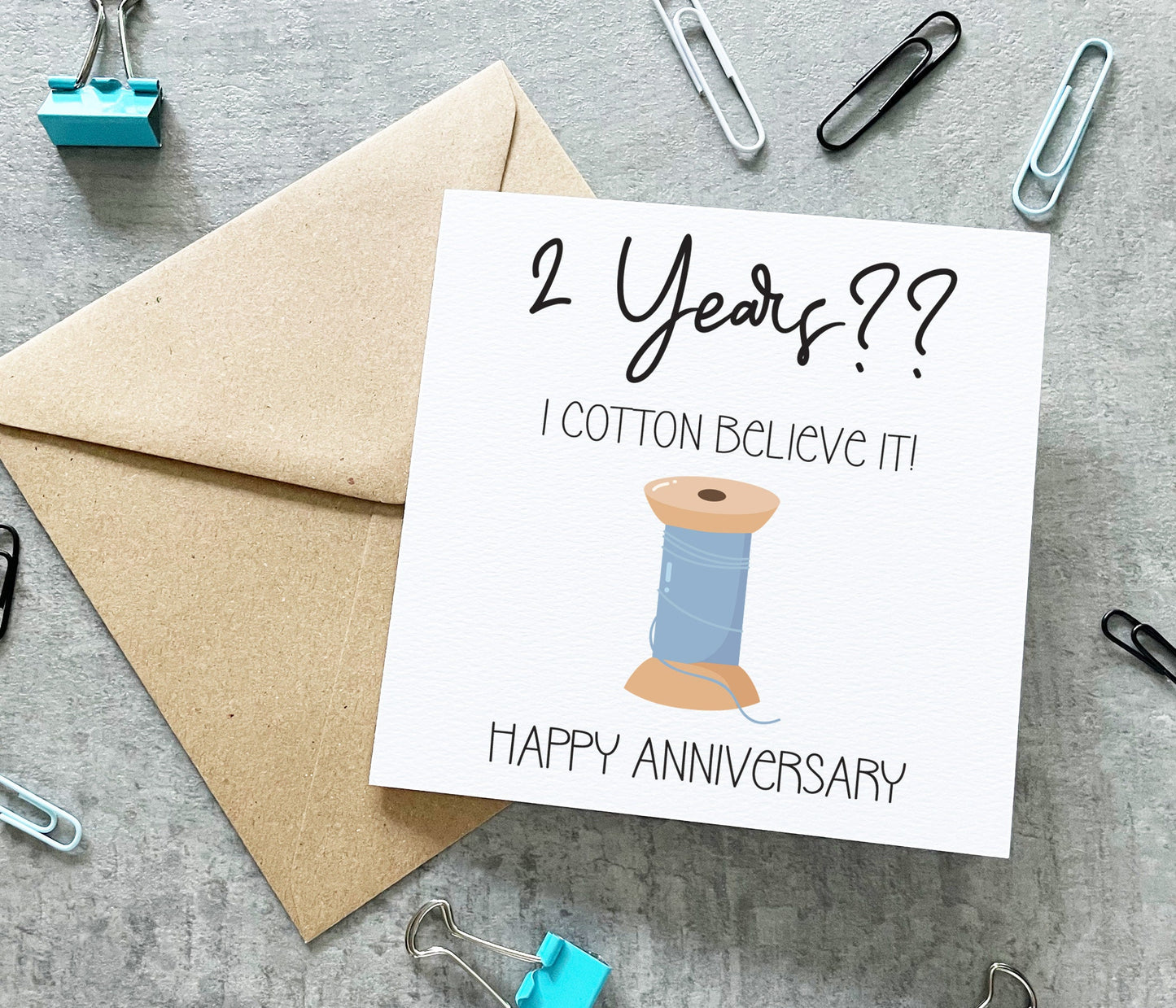 Cotton Anniversary Card