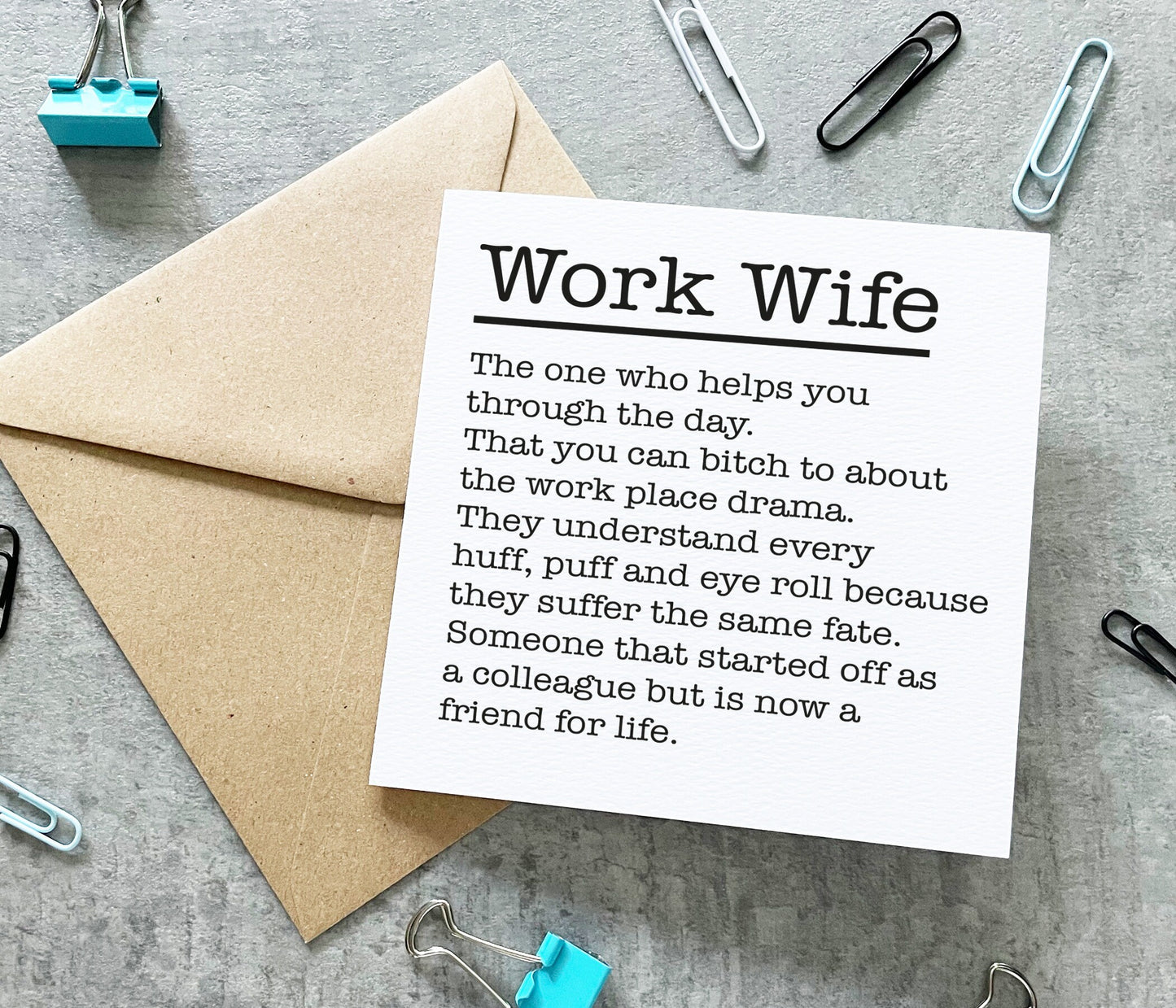 Work Wife The One Who Card