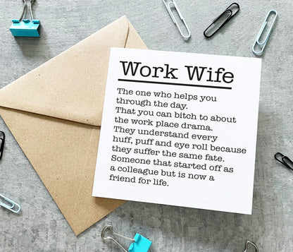 Work Wife The One Who Card