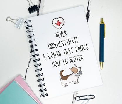 Funny Vet Neuter Notebook