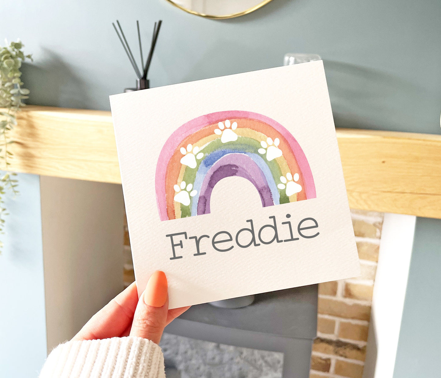 Rainbow Bridge Sympathy Card