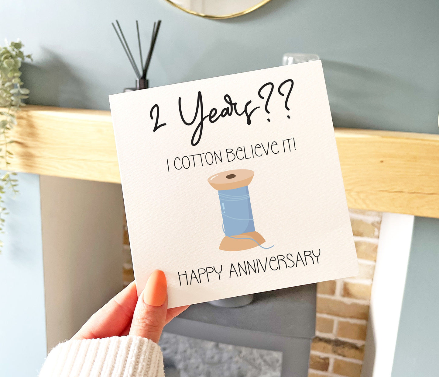 Cotton Anniversary Card