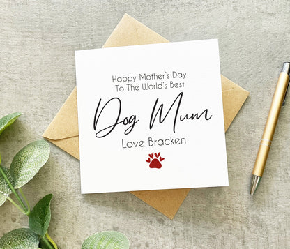 Dog Mum Mother's Day Card