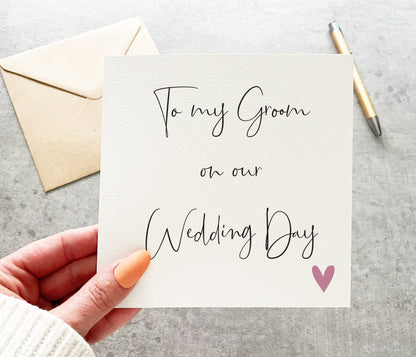 To My Groom Card