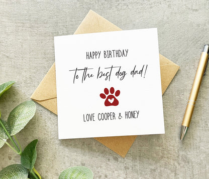 Dog Dad Birthday Card