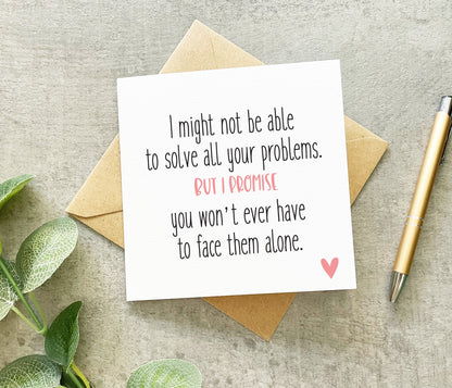 Solve Your Problems Card