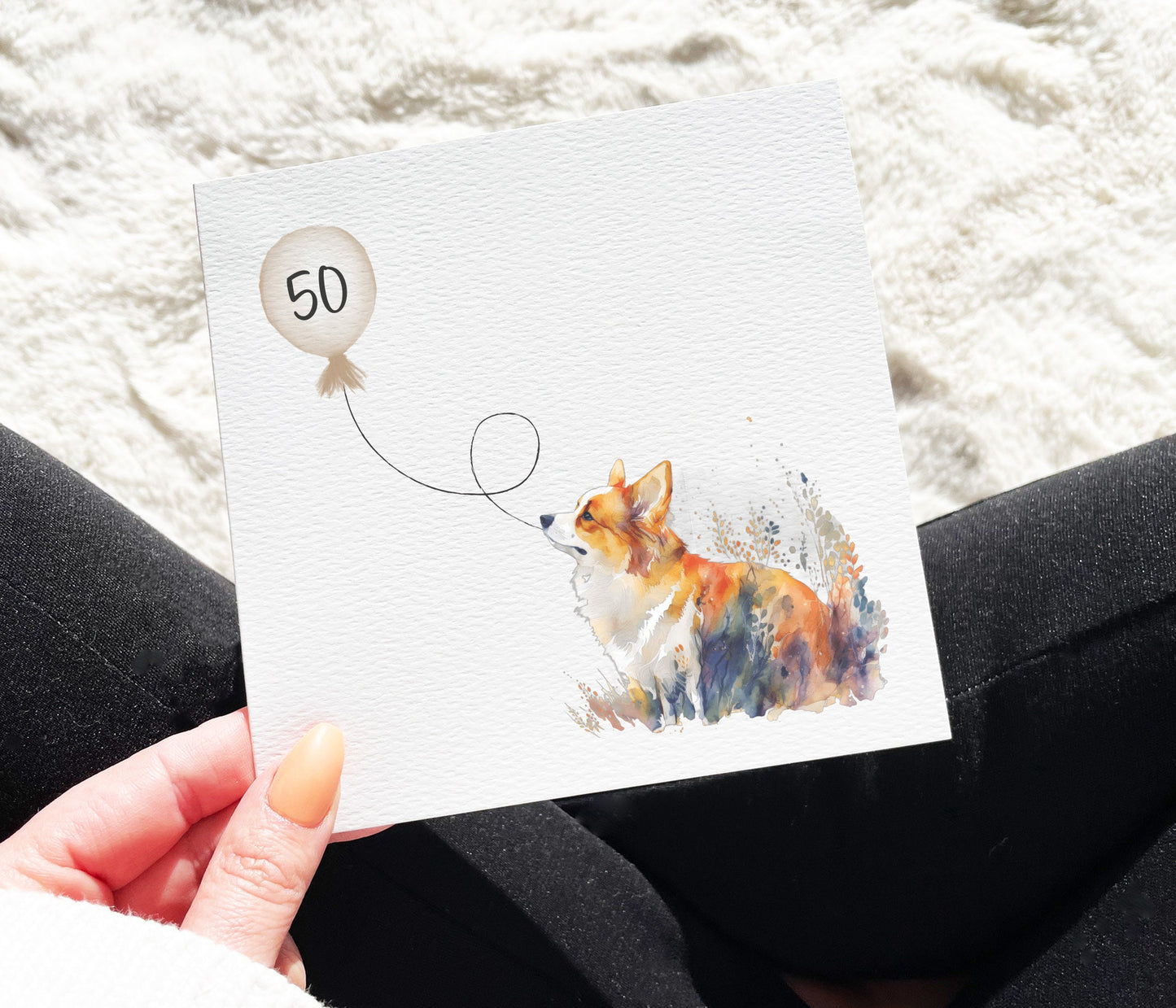Corgi Birthday Card
