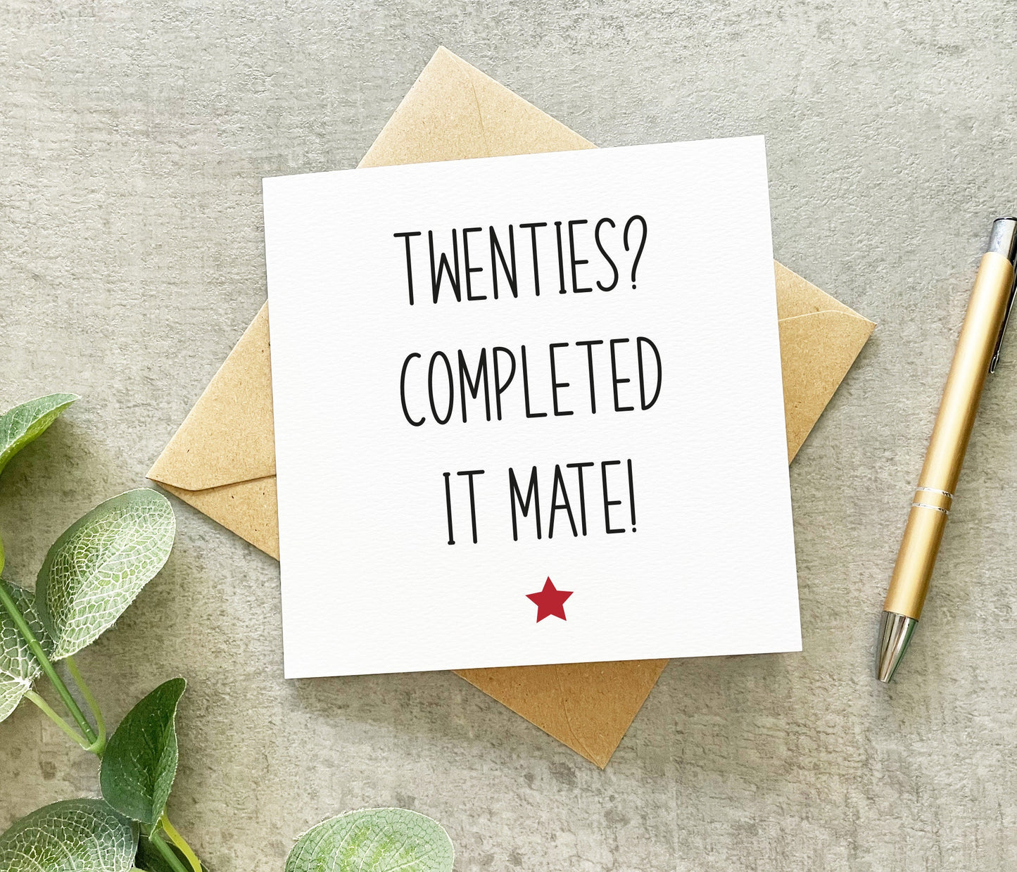 Thirties, Completed It Mate Card