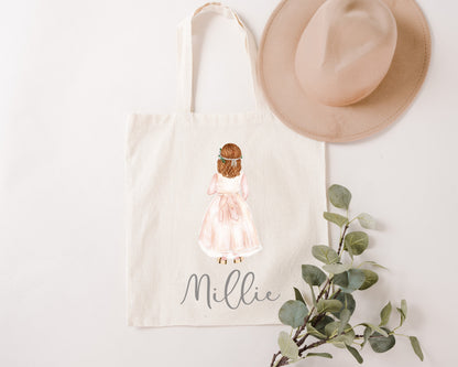 Flower Girl Tote Bag