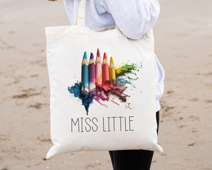Teacher Pencils Tote Bag