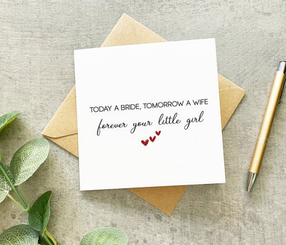 Today A Bride, Tomorrow A Wife Card