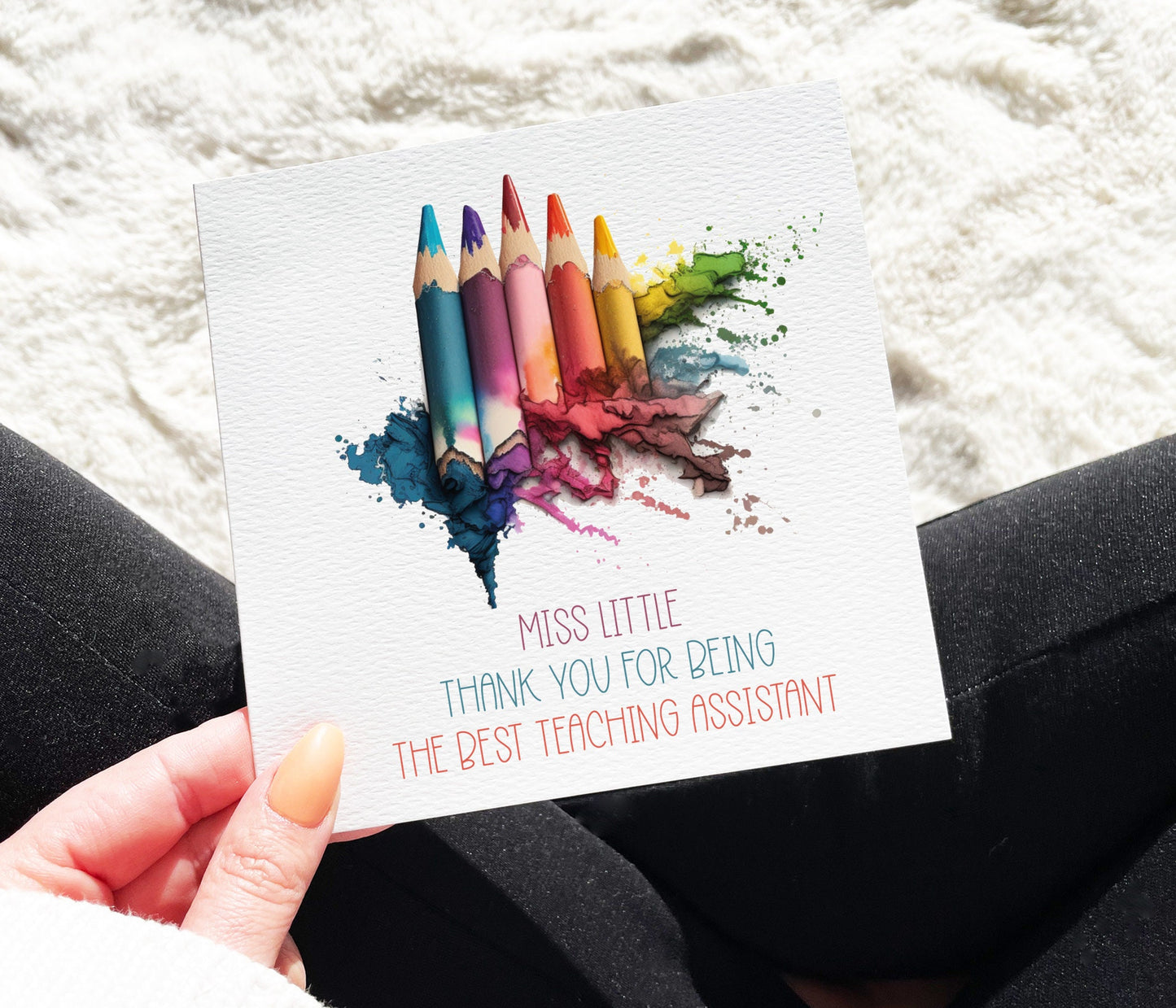 Teaching Assistant Pencils Card