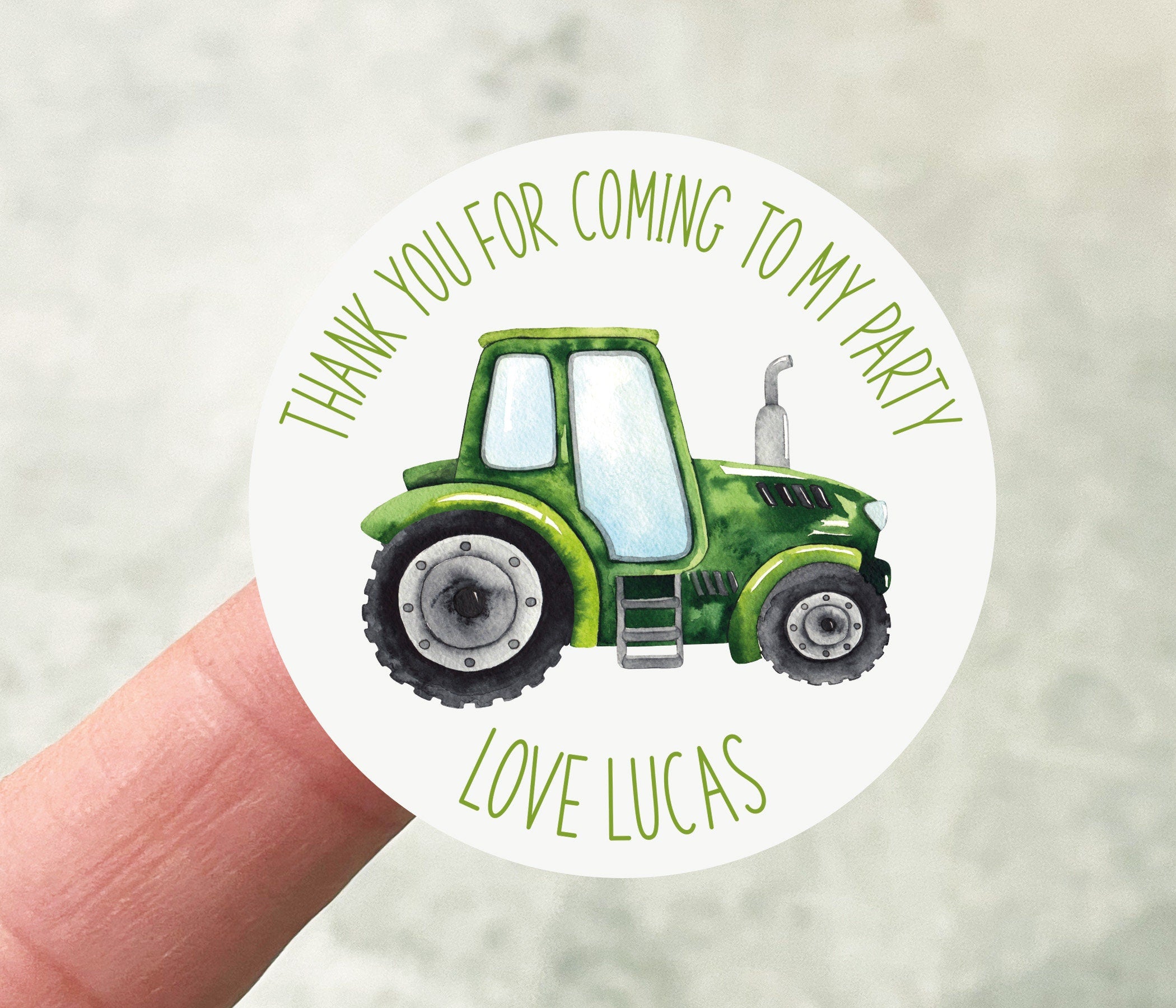 Tractor Humor Stickers Tractor Party Stickers – Pretty Little Personalised