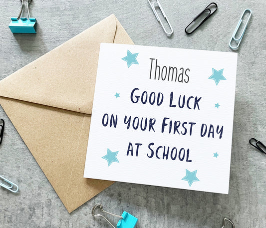 1st Day At School Card