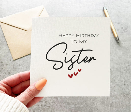 Sister Birthday Card
