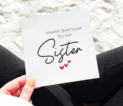 Sister Birthday Card