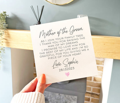 Mother Of The Groom Card