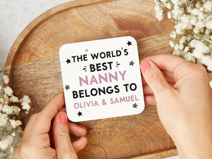 World's Best Nanny Coaster