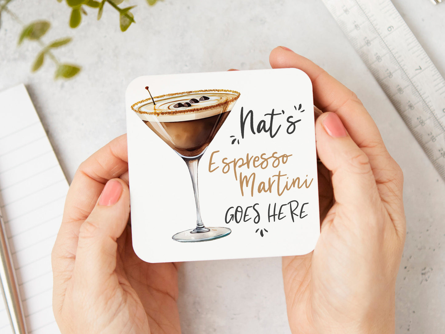 Espresso Martini Goes Here Coaster