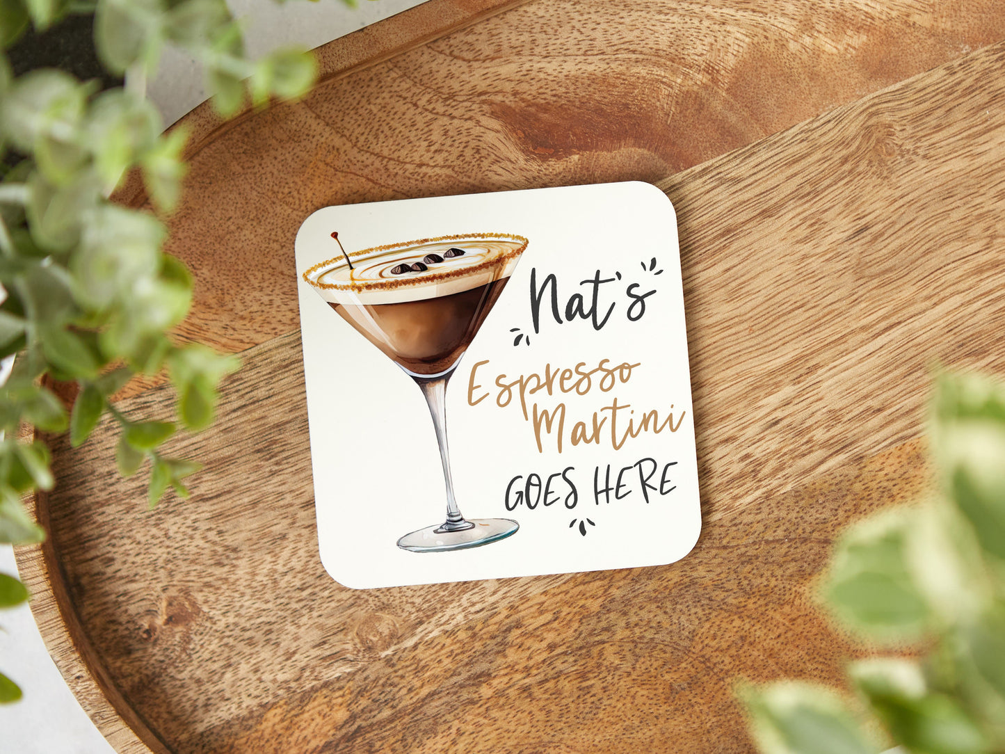 Espresso Martini Goes Here Coaster