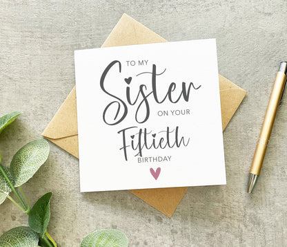 Sister 30th Birthday Card