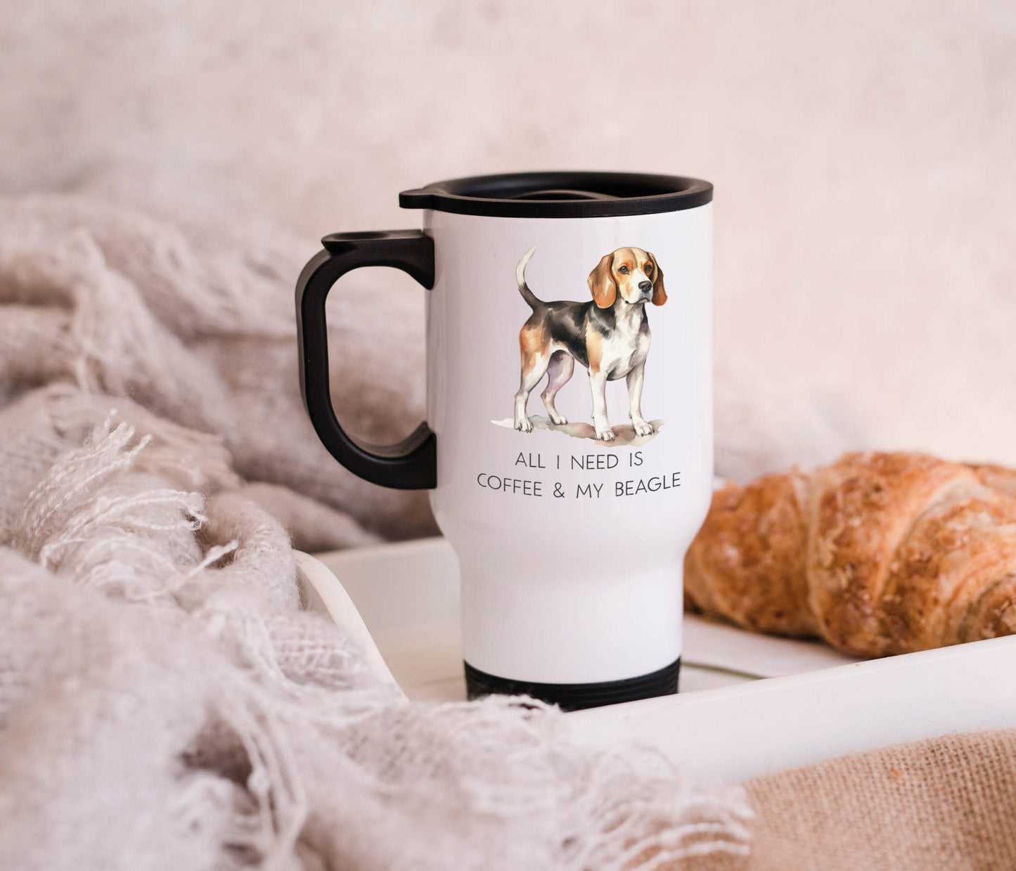Coffee & My Beagle Travel Mug