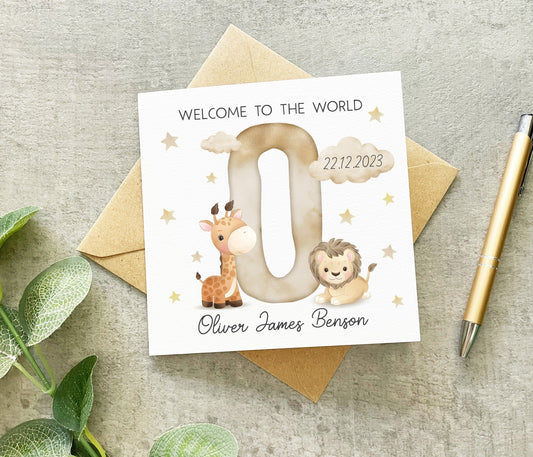 New Baby Animals Card