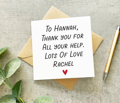 Custom Text Card