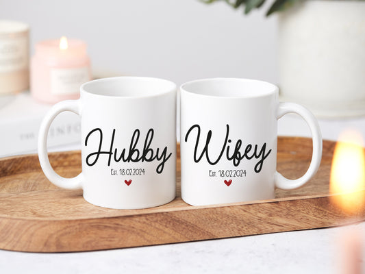 Hubby And Wifey Mugs