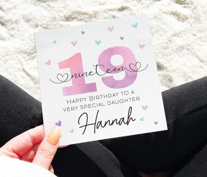 Daughter Age Birthday Card